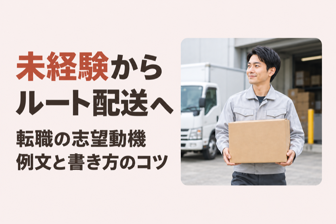 ルート配送志望動機未経験例文